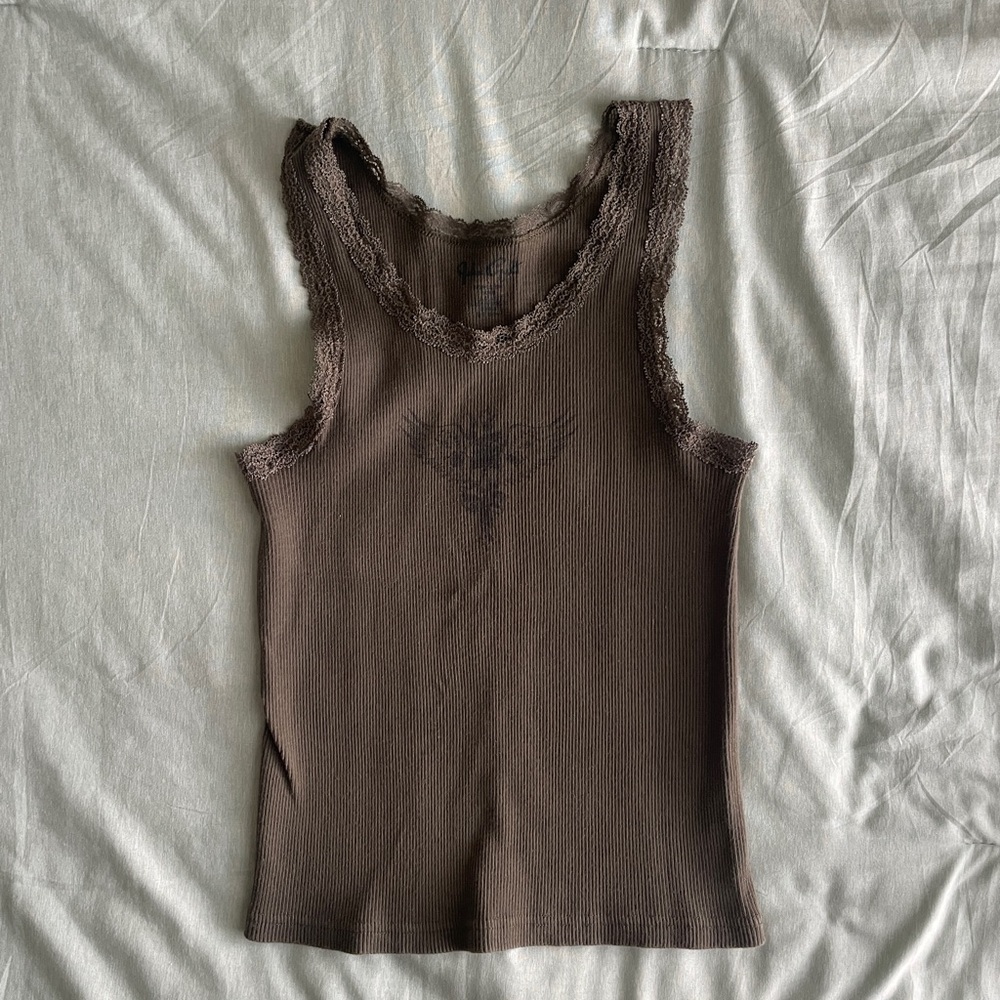 Brandy Melville Lace Trim Tank